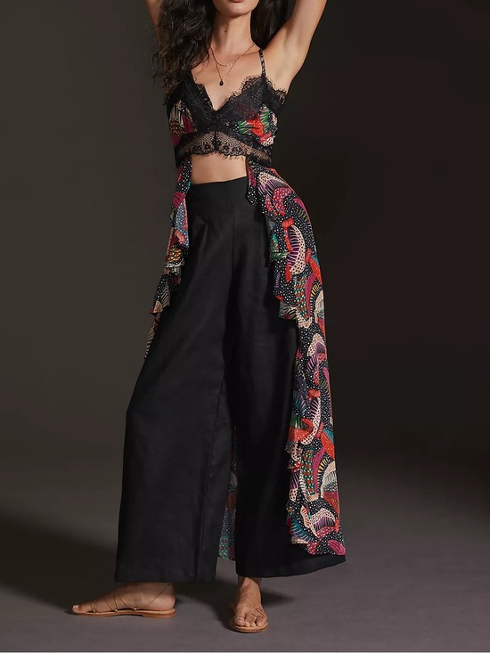 FARM Rio Tops - Farm Rio for Anthropologie - RARE Long Lace Cami